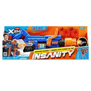 Ty x-shot insani mega barrel licht en rook 72 darts