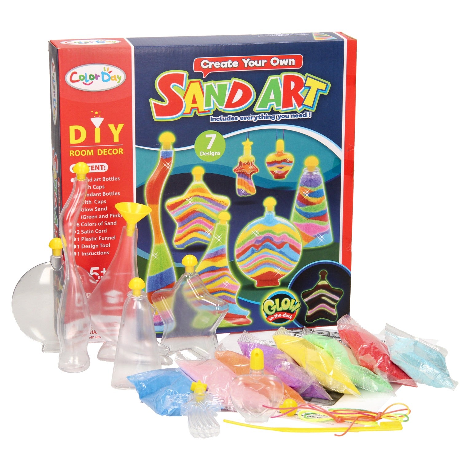 Zandkunst glow in the dark xxl, 20dlg.