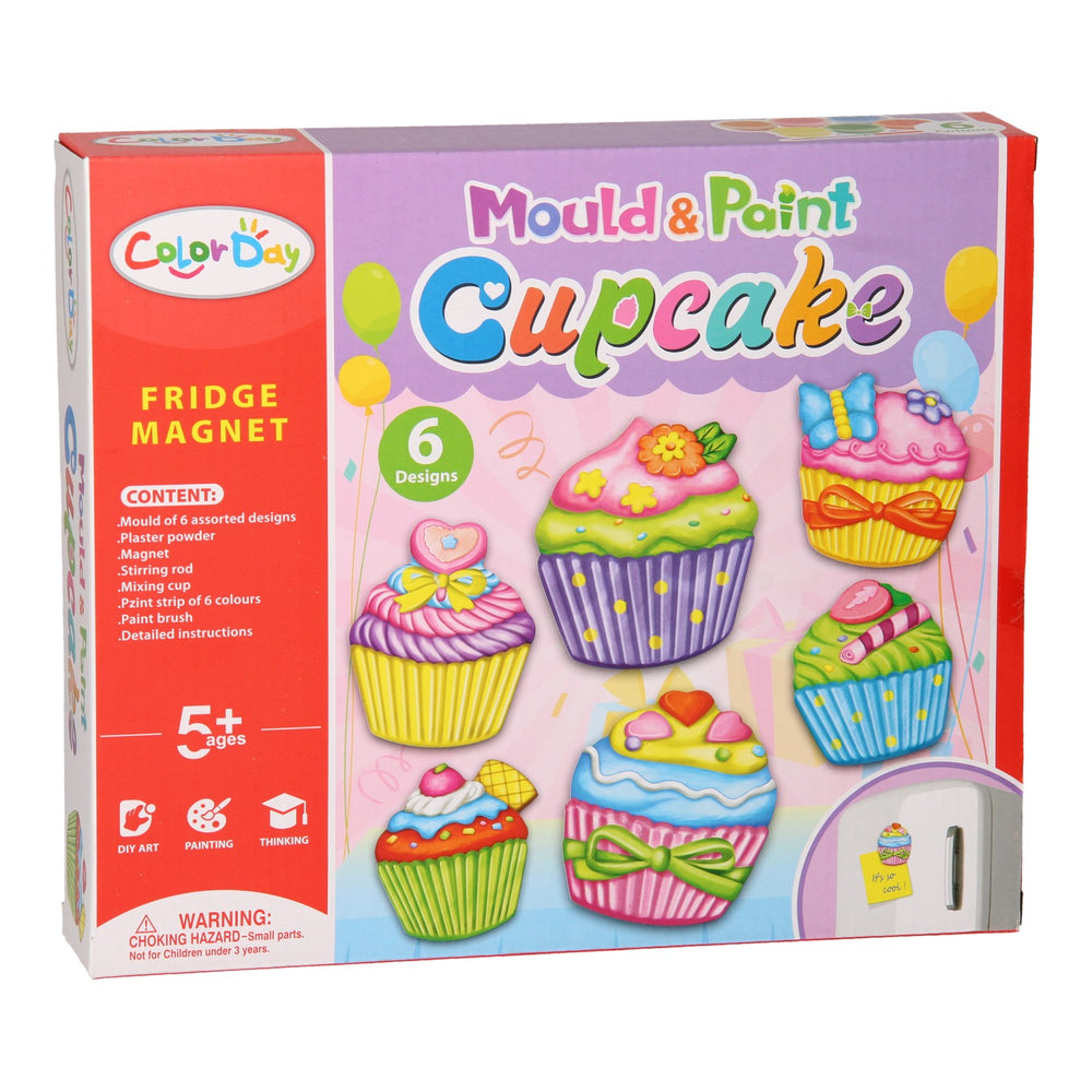 Gips gieten magneten - cupcakes