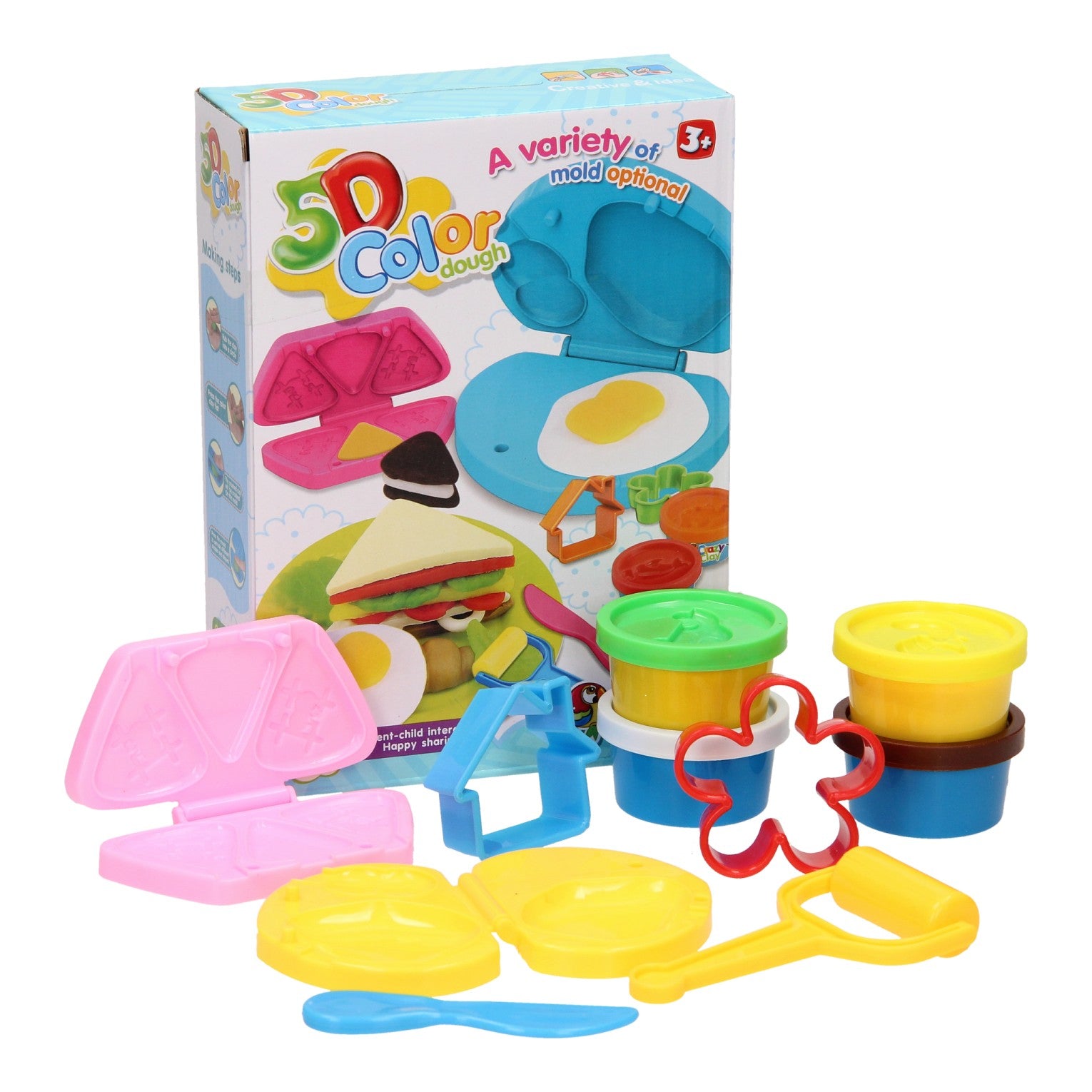 Kleiset - ontbijt - 4kleipotjes - 10dlg.