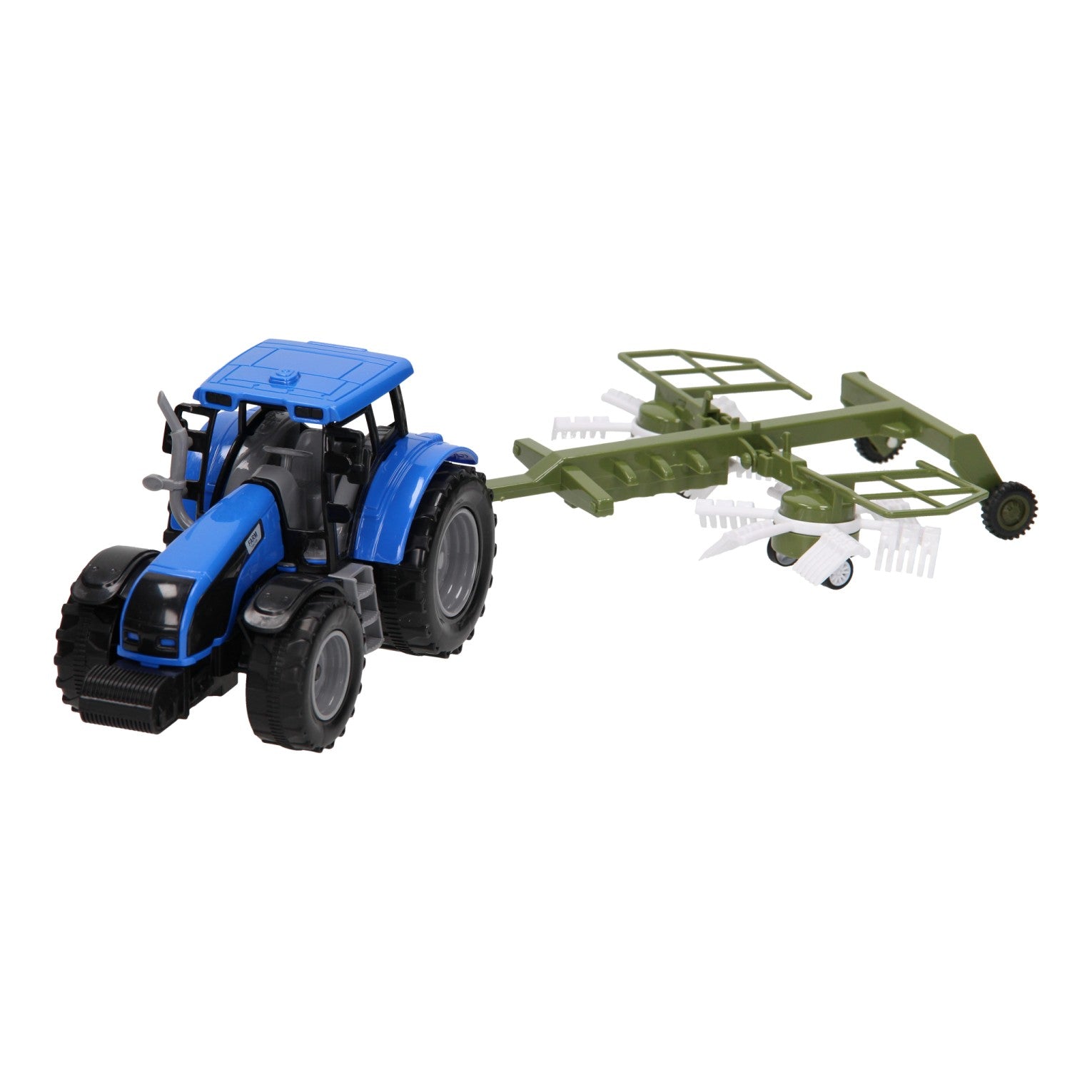 Tractor met hooiwagen 1:32