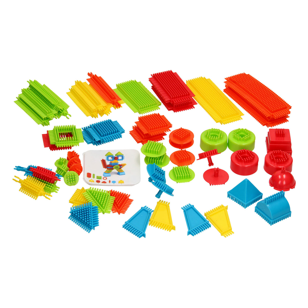 Bristle blocks, 58-piece set.