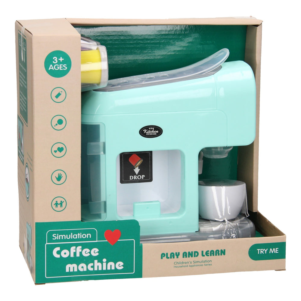 Speelgoed koffiemachine met kopjes