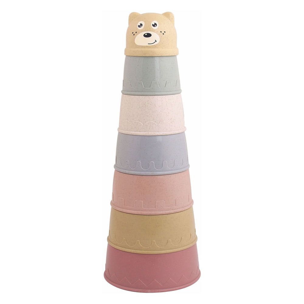Stapelbekers pastel, 6dlg.
