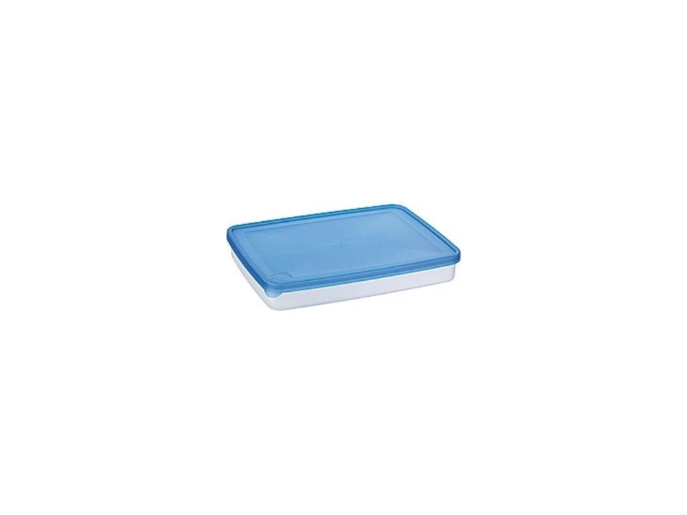 Sunware club cuisine voorraaddoos plat 4 ltr transparant blauw