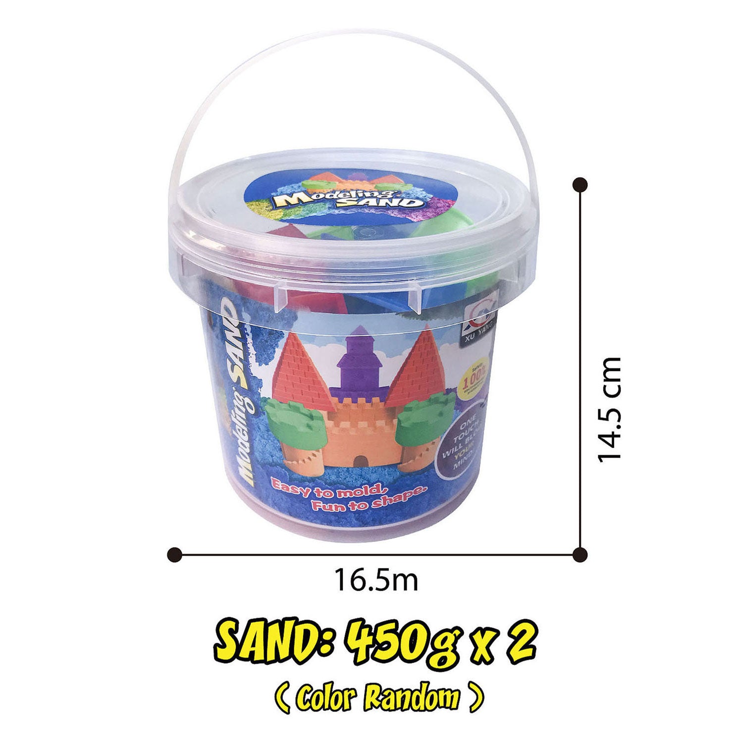 Modelling zand in opbergbox, 2 x 450 gram