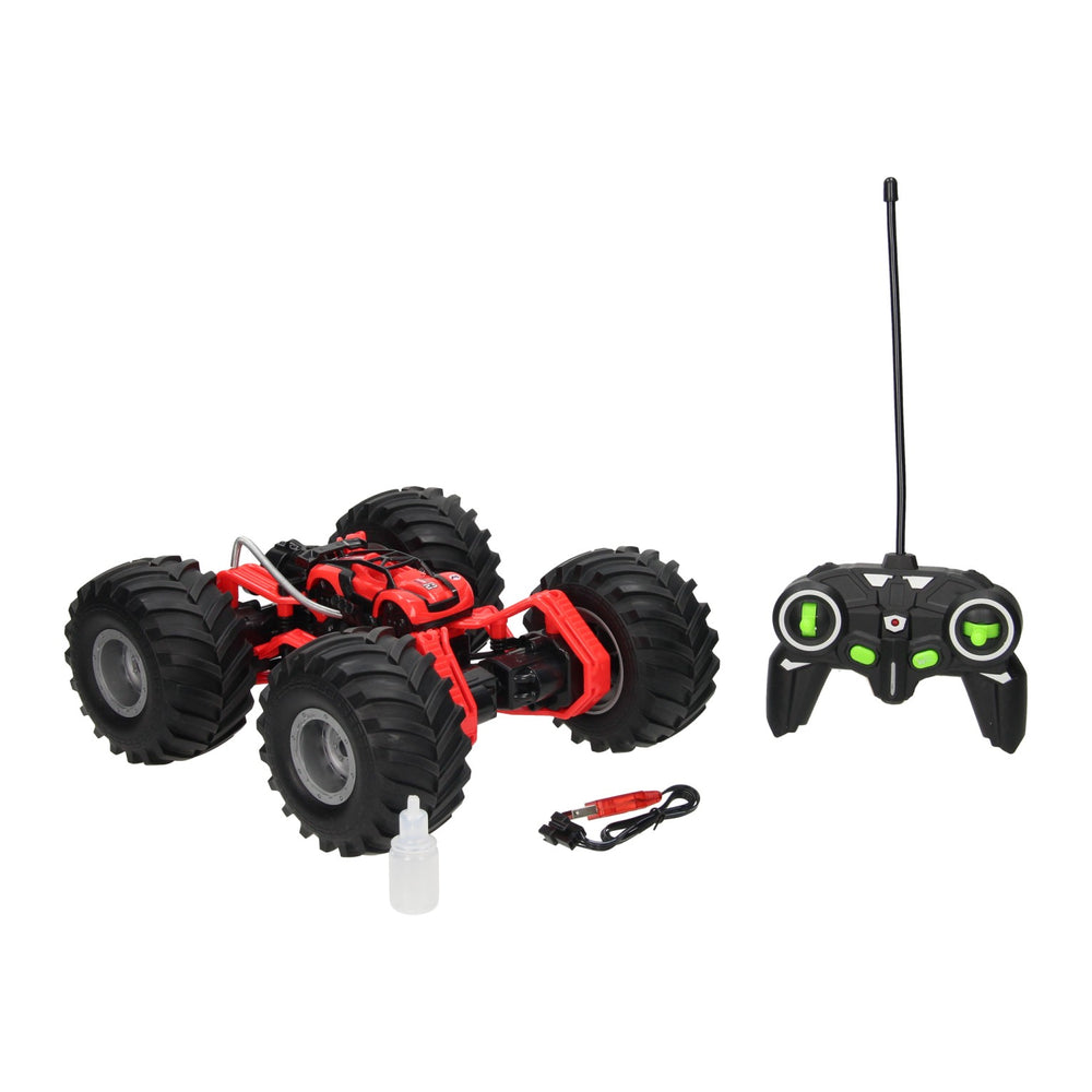 Lobbes rc race monstertruck met rookfunctie - rood