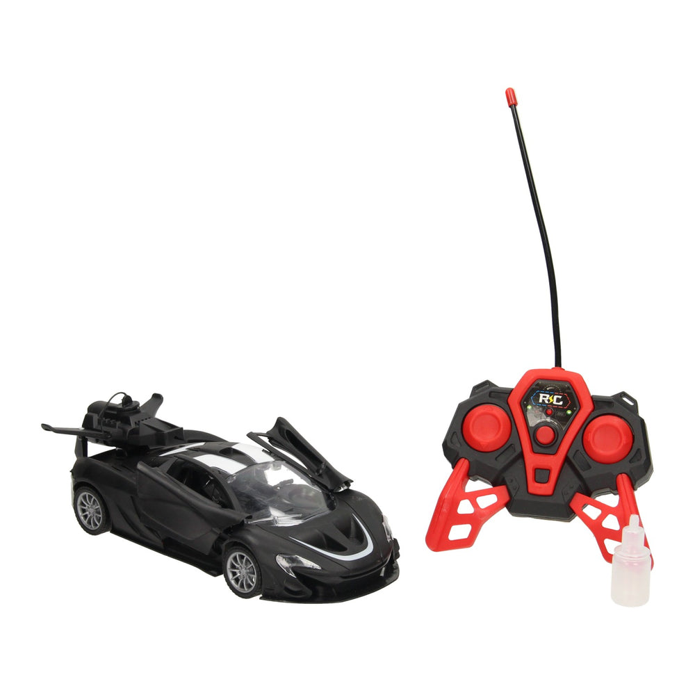 Rc sportwagen met stoomfunctie zwart