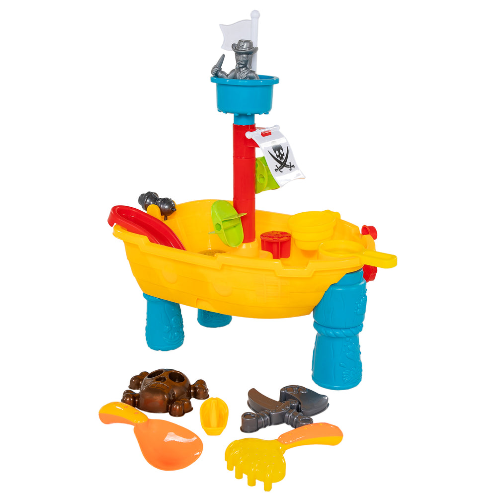 Watertafel piratenboot met accessoires.