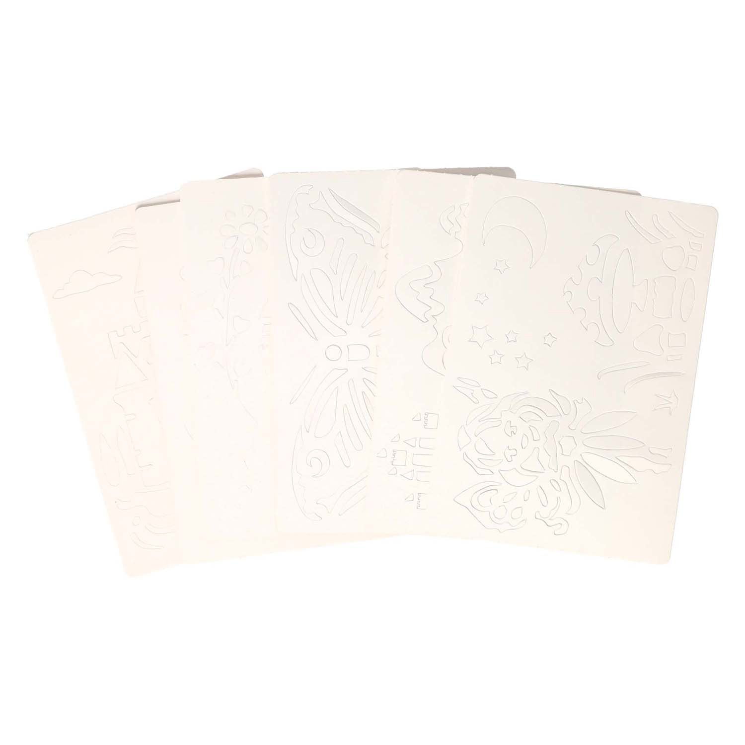Lobbes speelgoed bv lobbes blaaspennen set met pompje en fantasie templates voor kinderen.