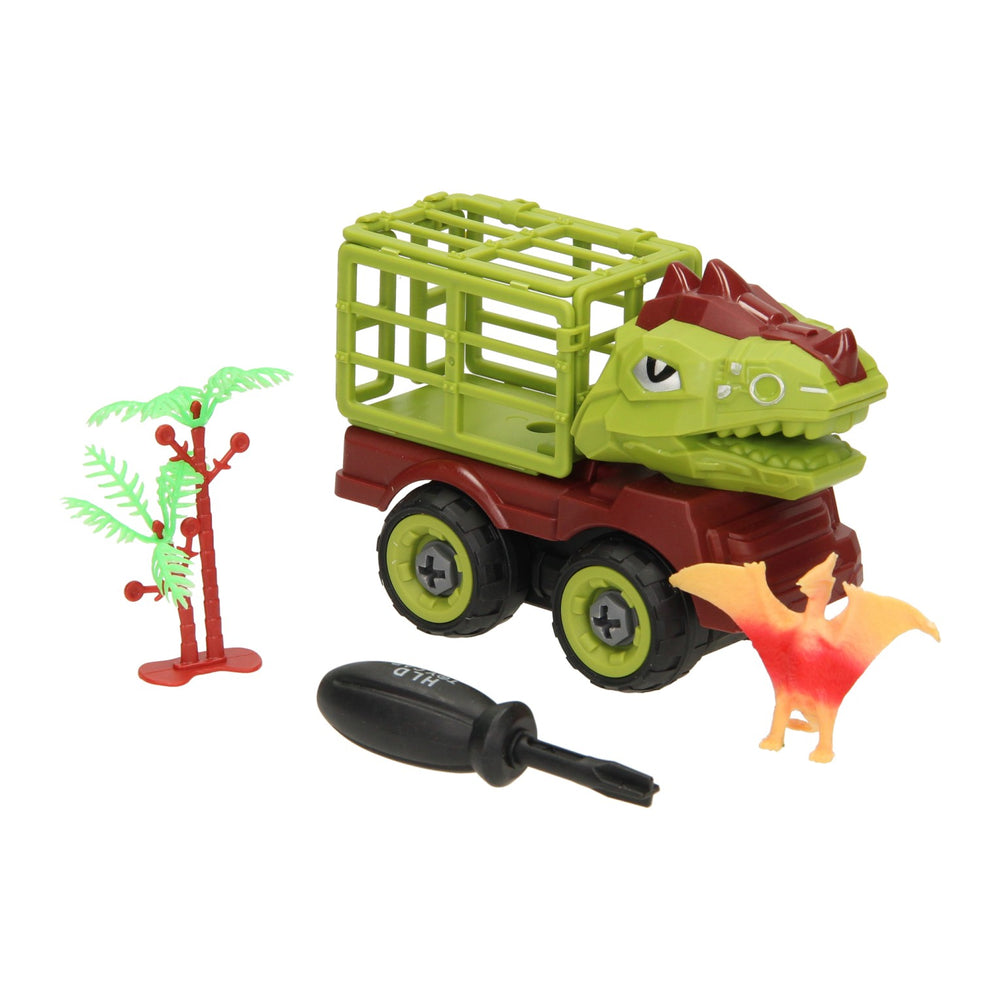 Bouw auto dino met kooi
