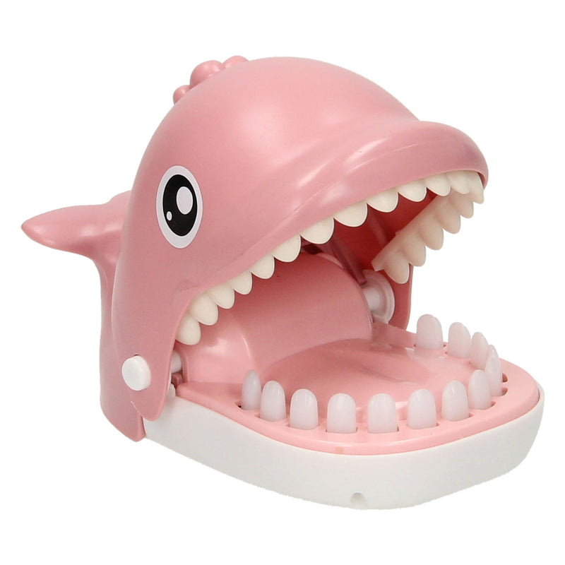 Lobbes bijtende walvis roze spel