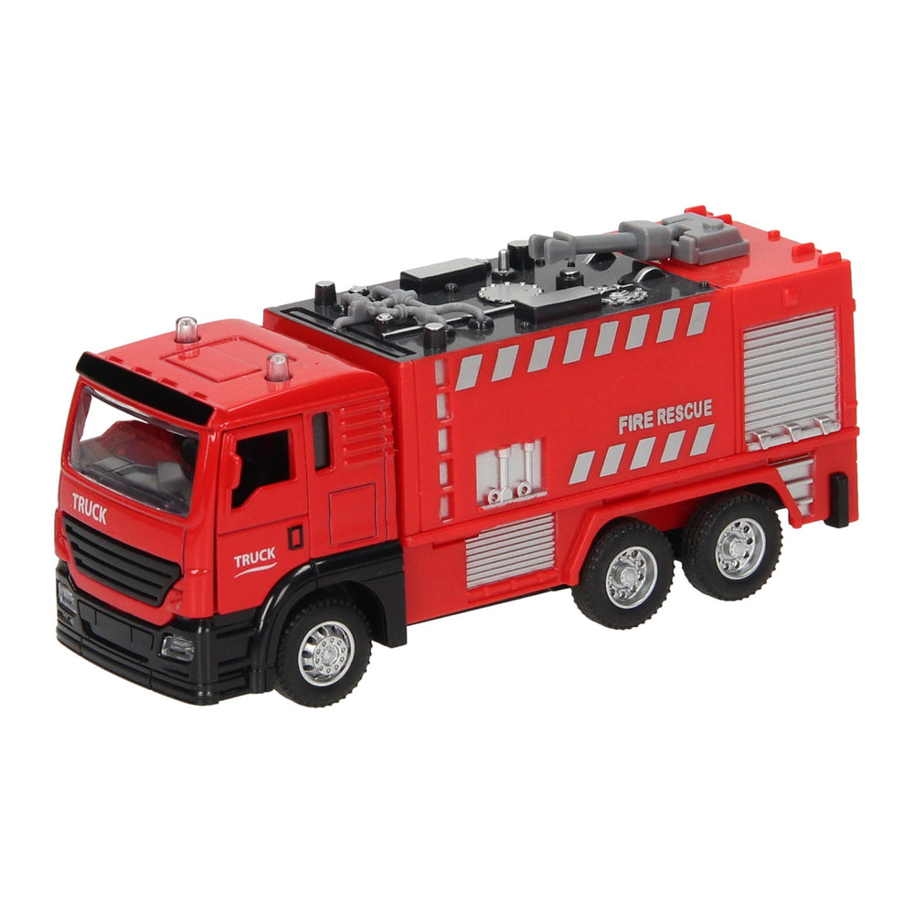 Pull-back brandweerwagen rood licht en geluid