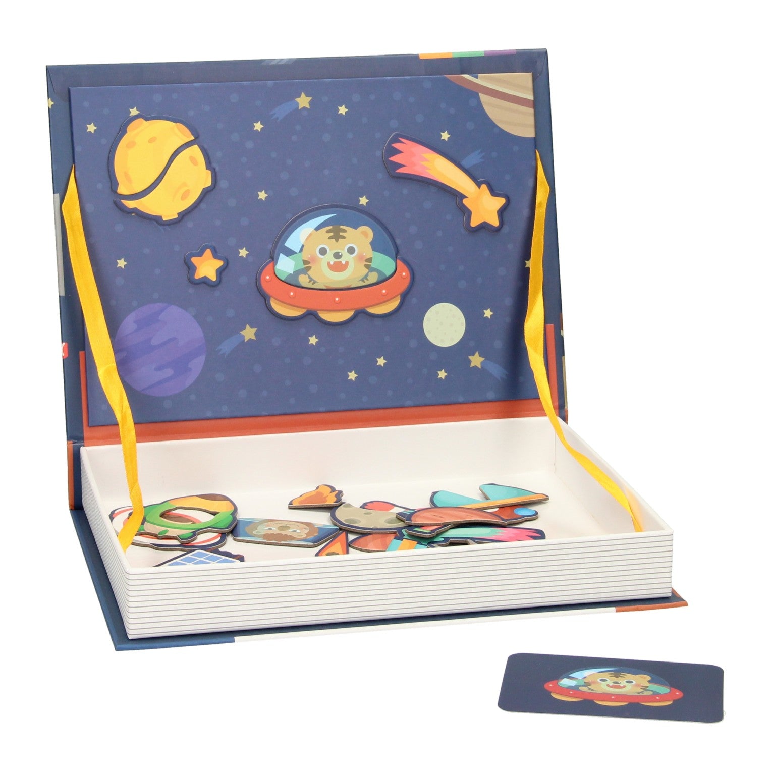 Magnetisch boek - ruimtevaart, 50dlg.