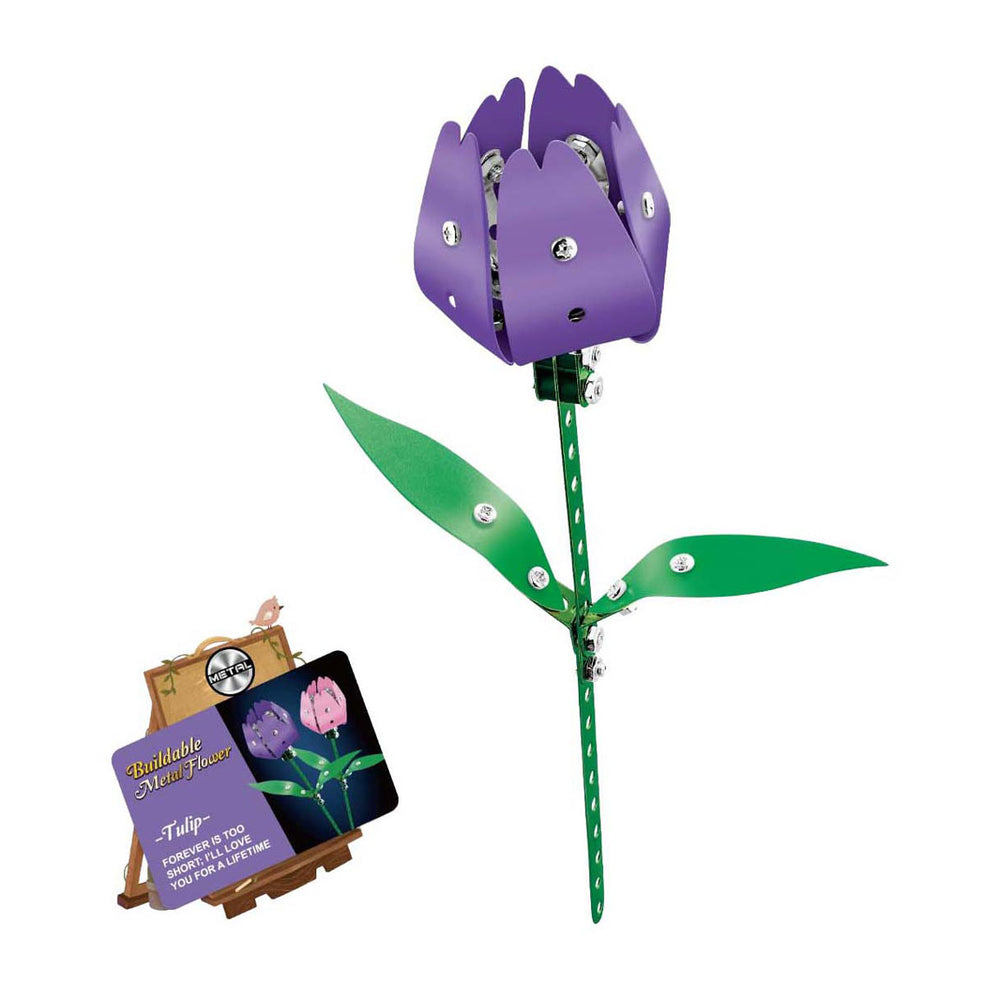 Lobbes metalen bouwset tulp