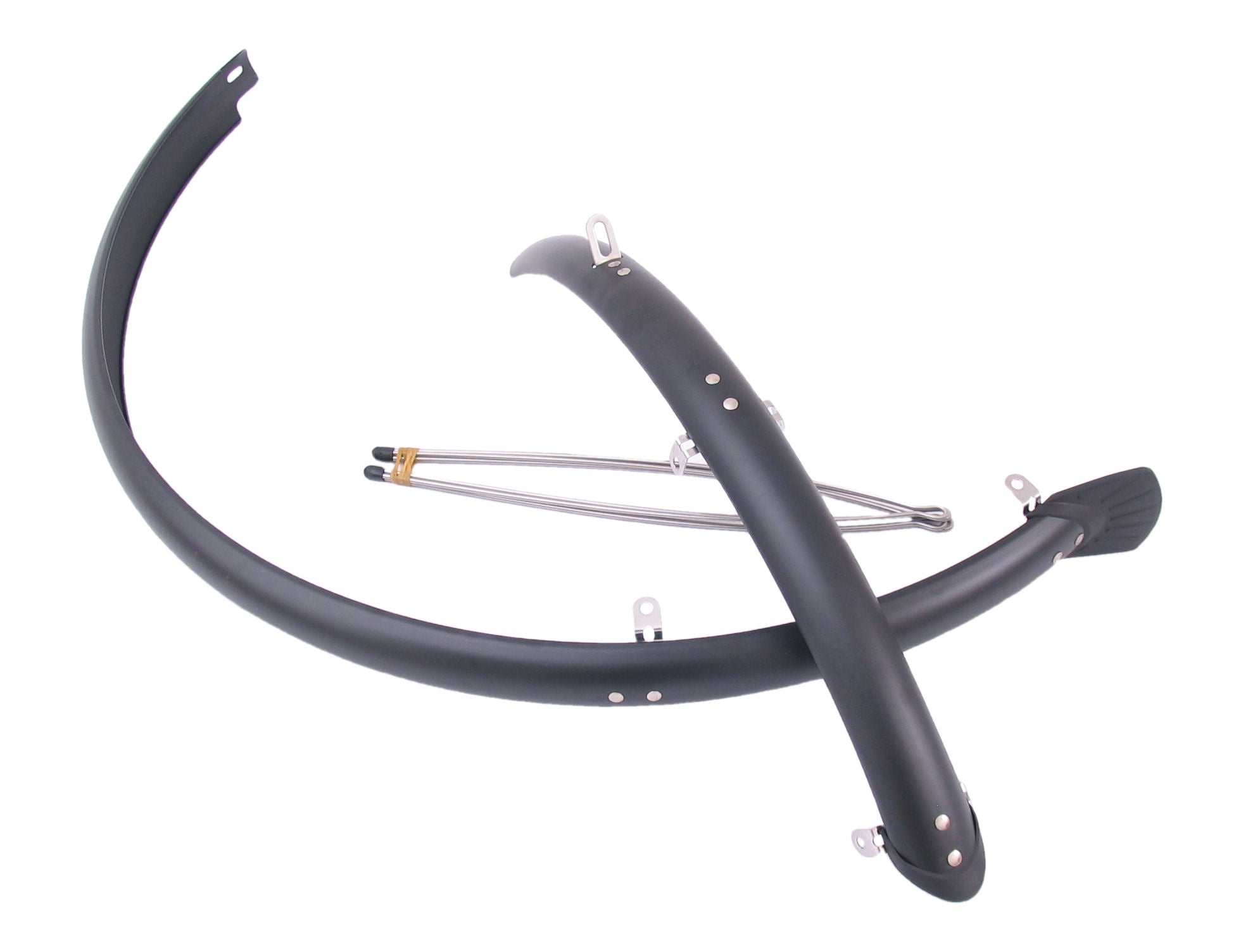 Sunny velg kunststof spatbordset 28 inch ks 45 mm mat zwart