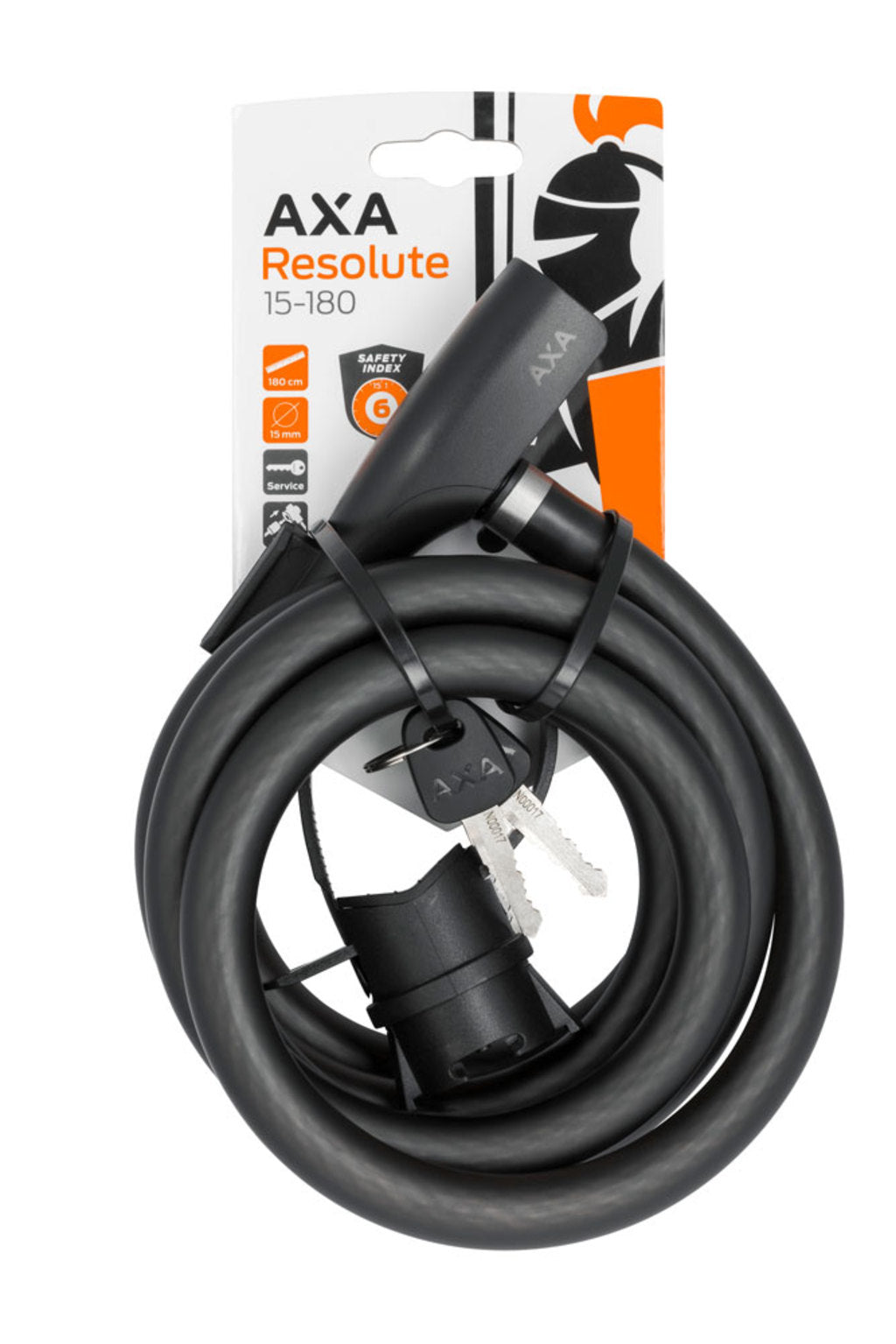 Câble antivol spirale AXA Resolute 15-180