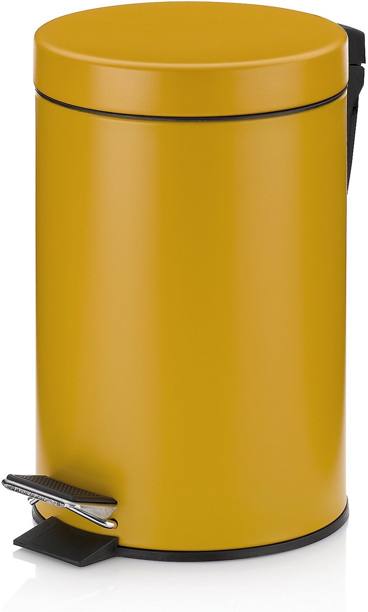 Kela monaco pedaal afvalemmer - 3 liter - geel -