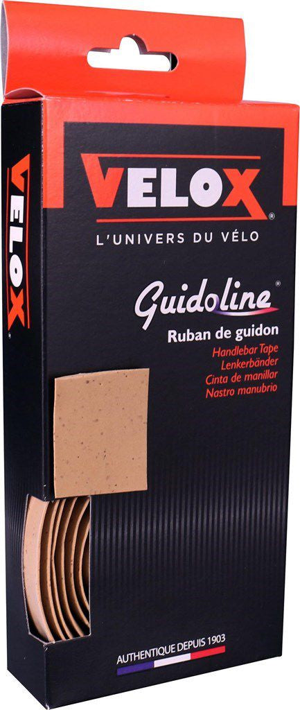 Velox Stuurlint Kurk Vintage Bruin - 1,75m x 30mm - Elastisch en afhankelijk
