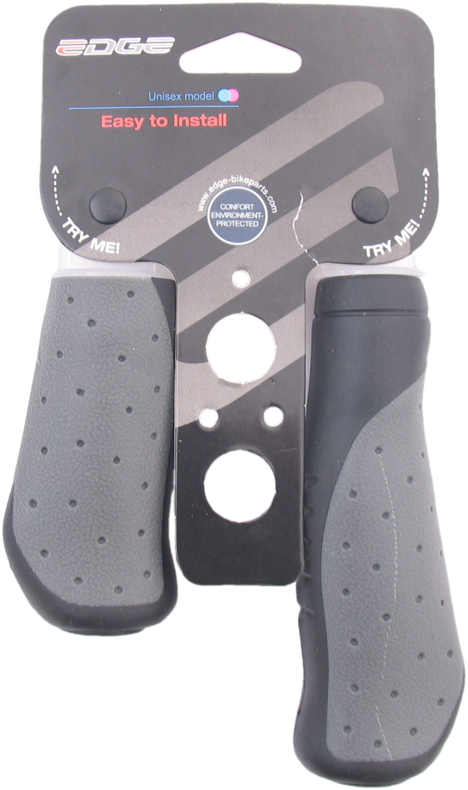 Jeu de poignées Edge ErgoCity - 135 92mm - gris noir