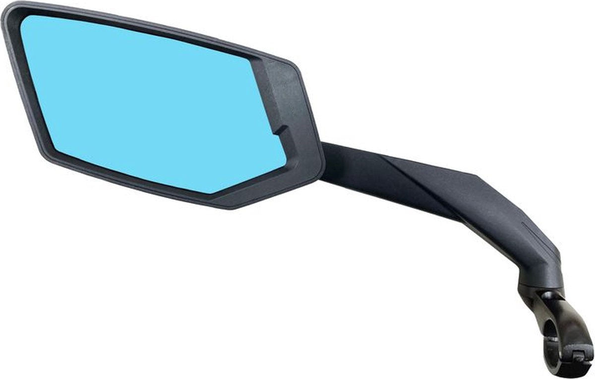 Edge spiegel links e-bike luxe met klem - extra groot en licht gedimd glas