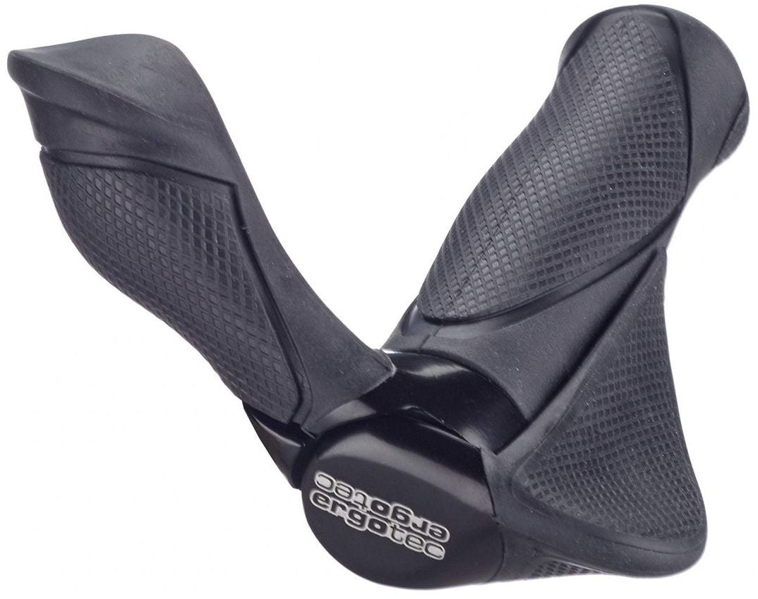 Eerste handvatpaar ergotec mf2 klein kraton aluminium 130+130 mm - zwart