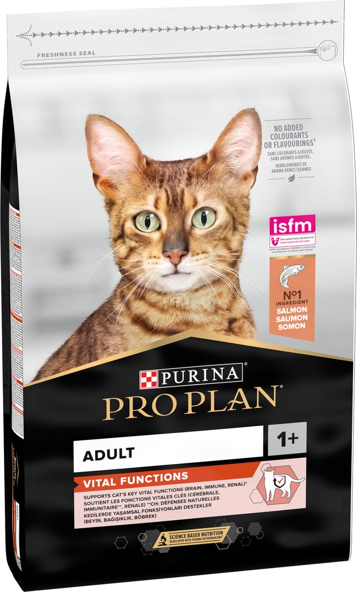 Pro plan adult vital functions - katten droogvoer - zalm - 10 kg