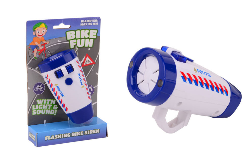 Fietsplezier ledlamp politie met sirene