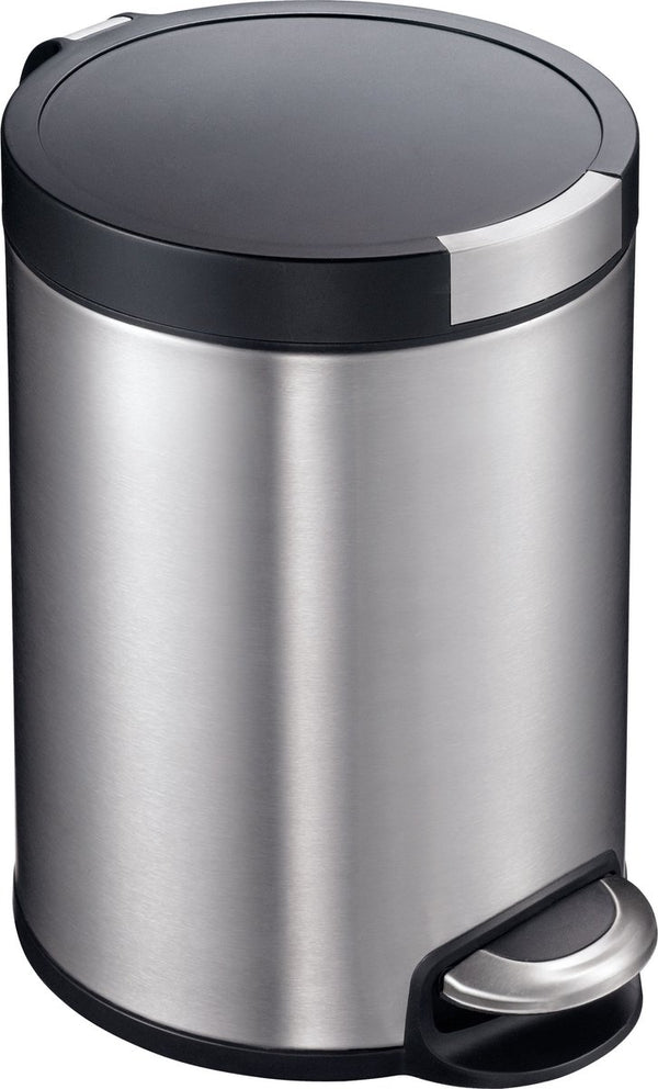 Eko - artistic pedaalemmer 5 liter - stainless steel plastic - mat rvs - prullenbak