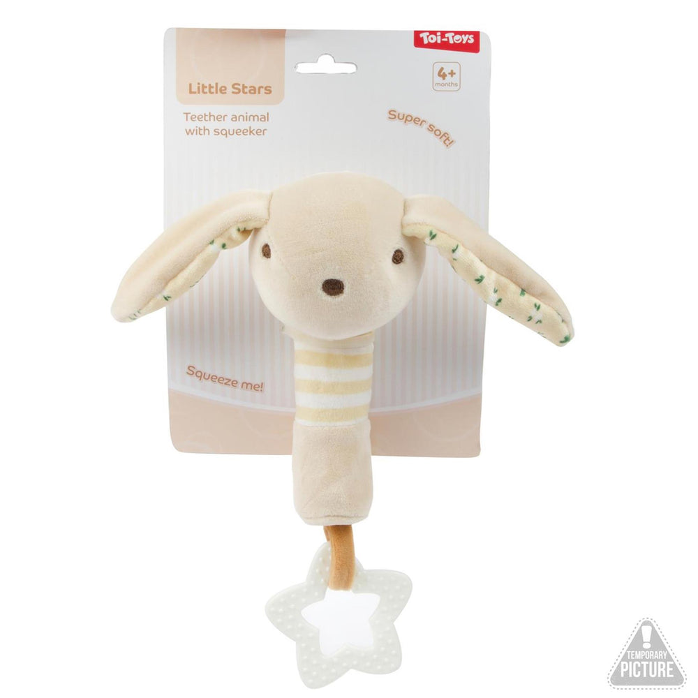 Toi-toys little stars baby rammelaar+bijtring 3 assorti