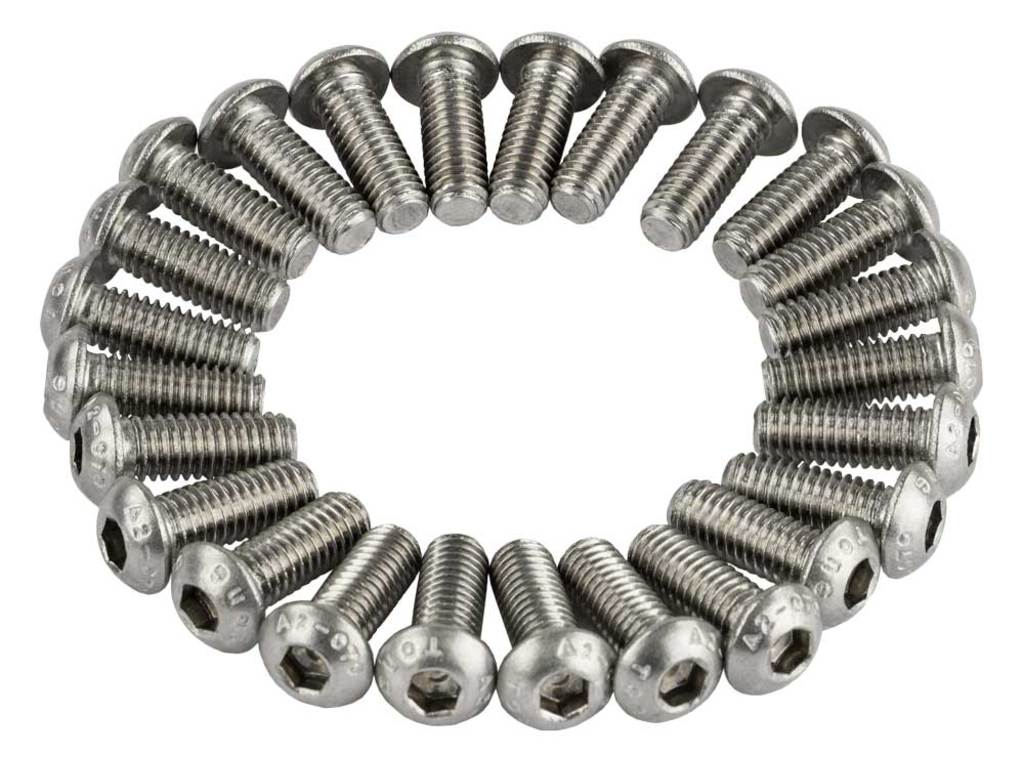 Anp bout m6x16 inbus rvs iso7380-1 a2-070 ds a 25