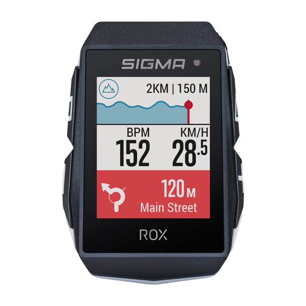 Sigma ROX 11.1 EVO GPS Blanc majordome HR, ceinture pectorale, USB-C