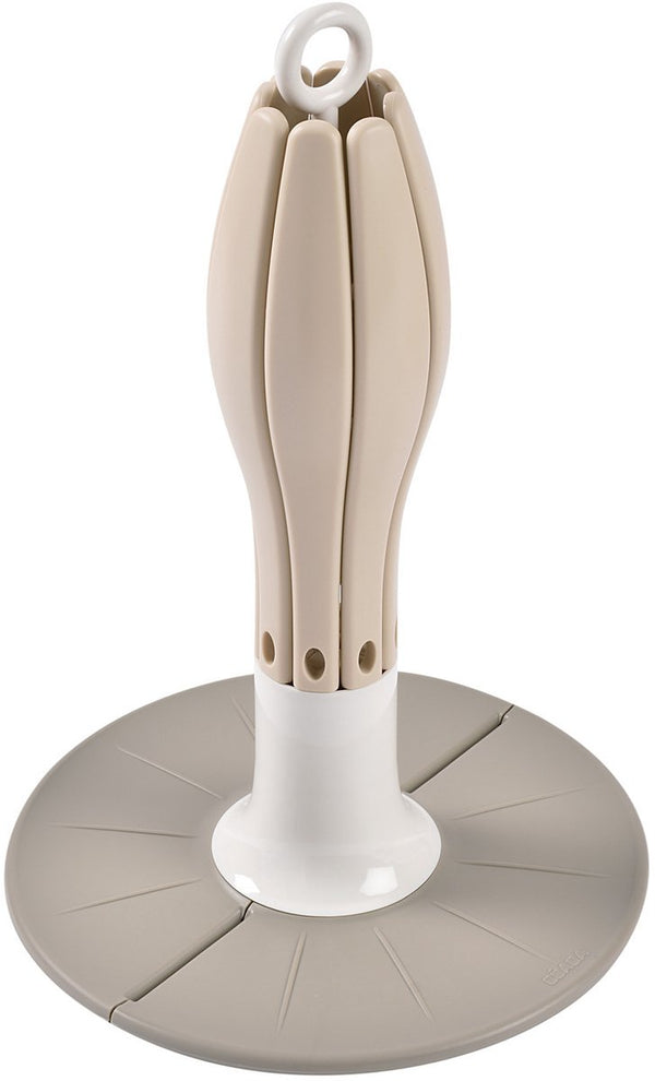 Béaba flessenrek - opvouwbaar droogrek - compact hygiënisch afdruiprek voor zuigflessen - voor 8 baby flessen accessoires - beige