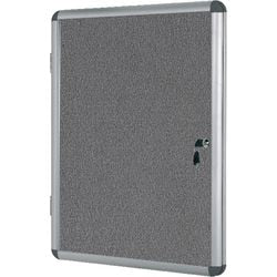 Vitrine bi-office magnetic vt630103150 aluminium afsluitbaar