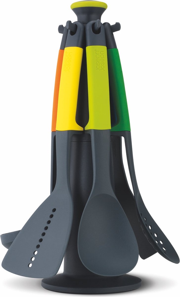 Joseph joseph - elevate carrousel met 6 keukenhulpen - nylon - multicolor