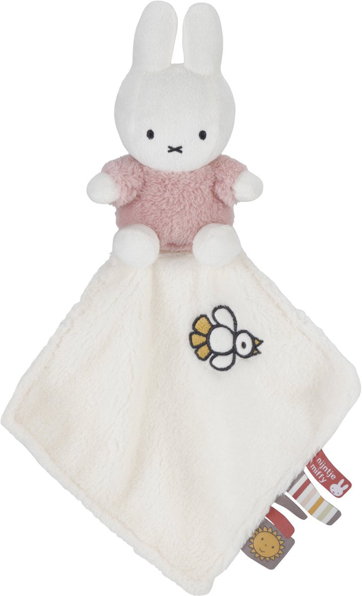 Tiamo nijntje knuffeldoekje pluizig roze