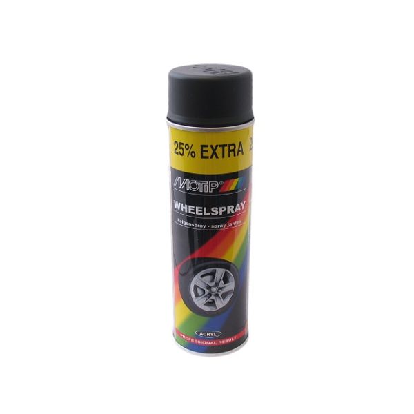 Motip Spuitbus 400ml Wielspray Mat-Zwart