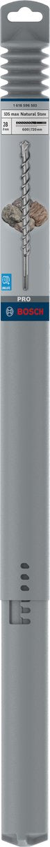 Bosch pro sds max-9 natural stone boor, 28 x 600 x 720 mm