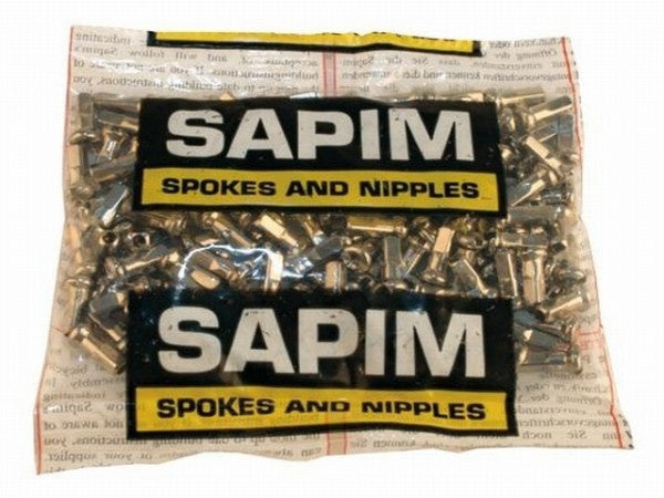 Sapim spaaknippel velg 14 voor spaak 13 - zilver (100 stuks)