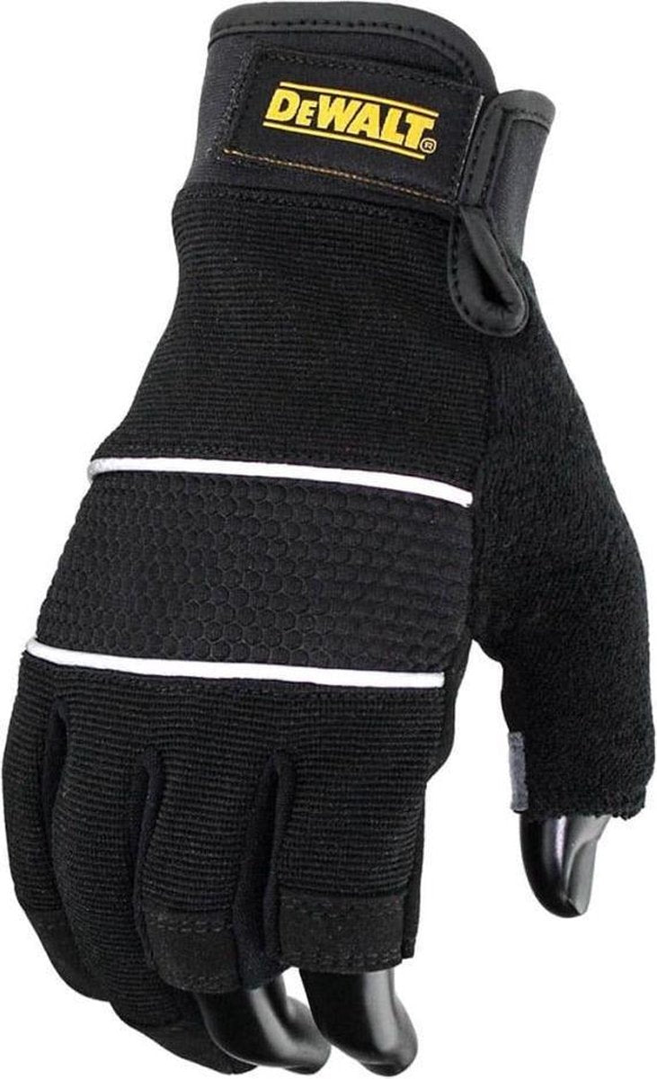 Dewalt werkhandschoenen 3 vingers zwart dpg214 eu