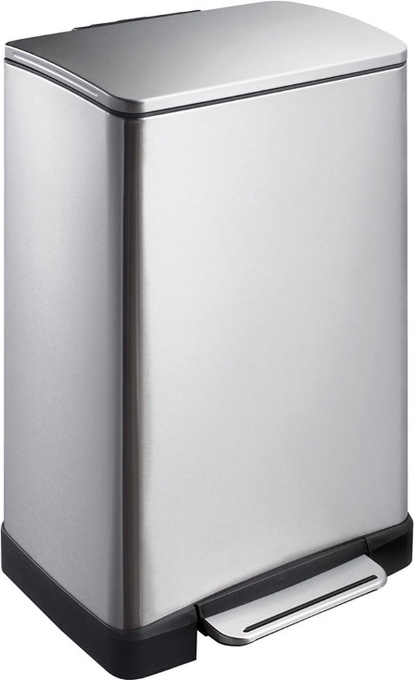 Eko - e-cube pedaalemmer 40 liter - stainless steel plastic - mat rvs - prullenbak