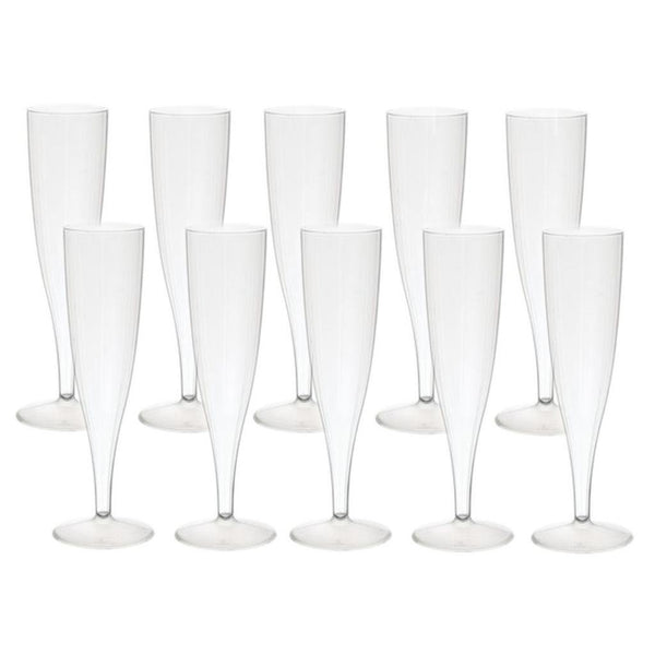 Duni crystallo champagneglazen 13.5 cl 10 stuks transparant