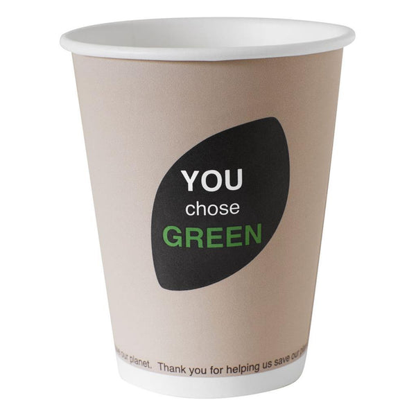 Duni bio wegwerp bekers you chose green 240 ml 10 stuks