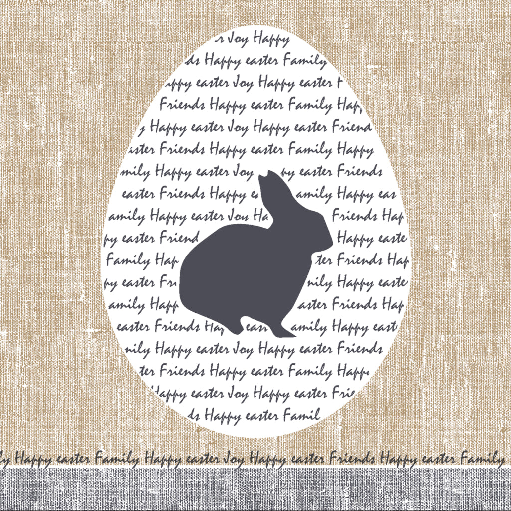 Duni servetten konijn 33x33cm