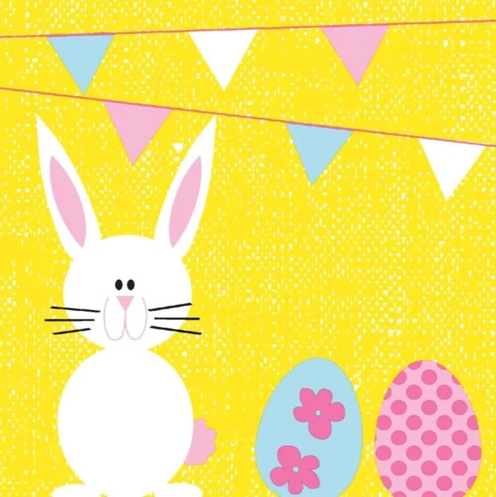 Duni servetten konijneneieren 3-laags 33x33