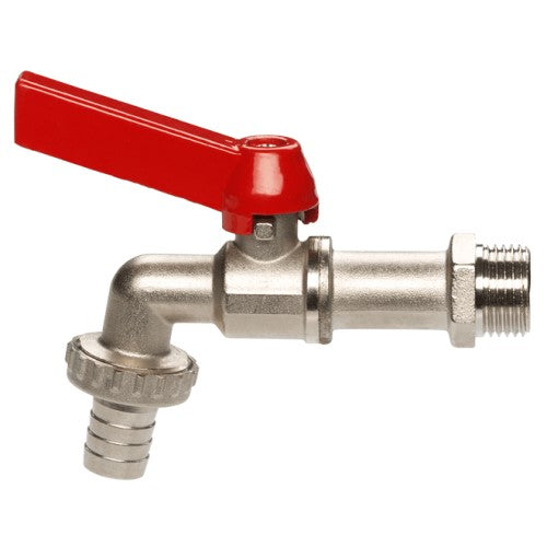 Gardena kogel-uitloopventiel 1 2 waterkraan (zilver rood, 7332-20)