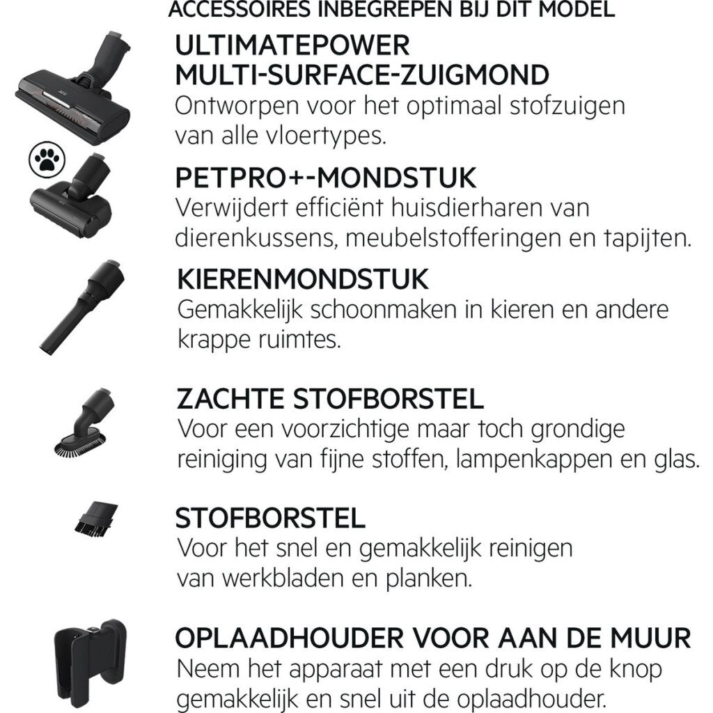 Aeg ap71ab14ug accu steelstofzuiger grijs zwart