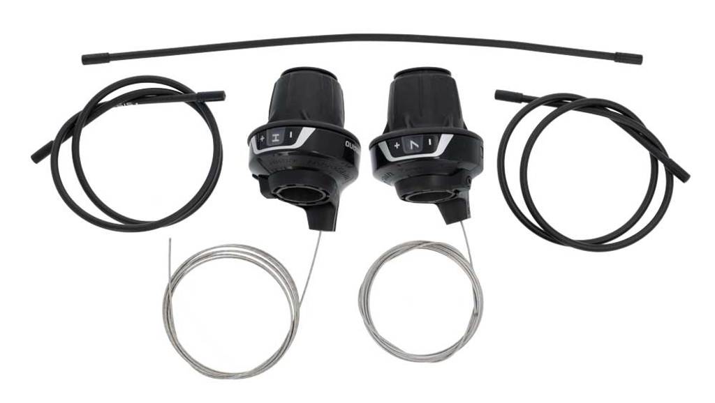 Shimano revoshifters tourney 3x7v sl-rv zwart zwart
