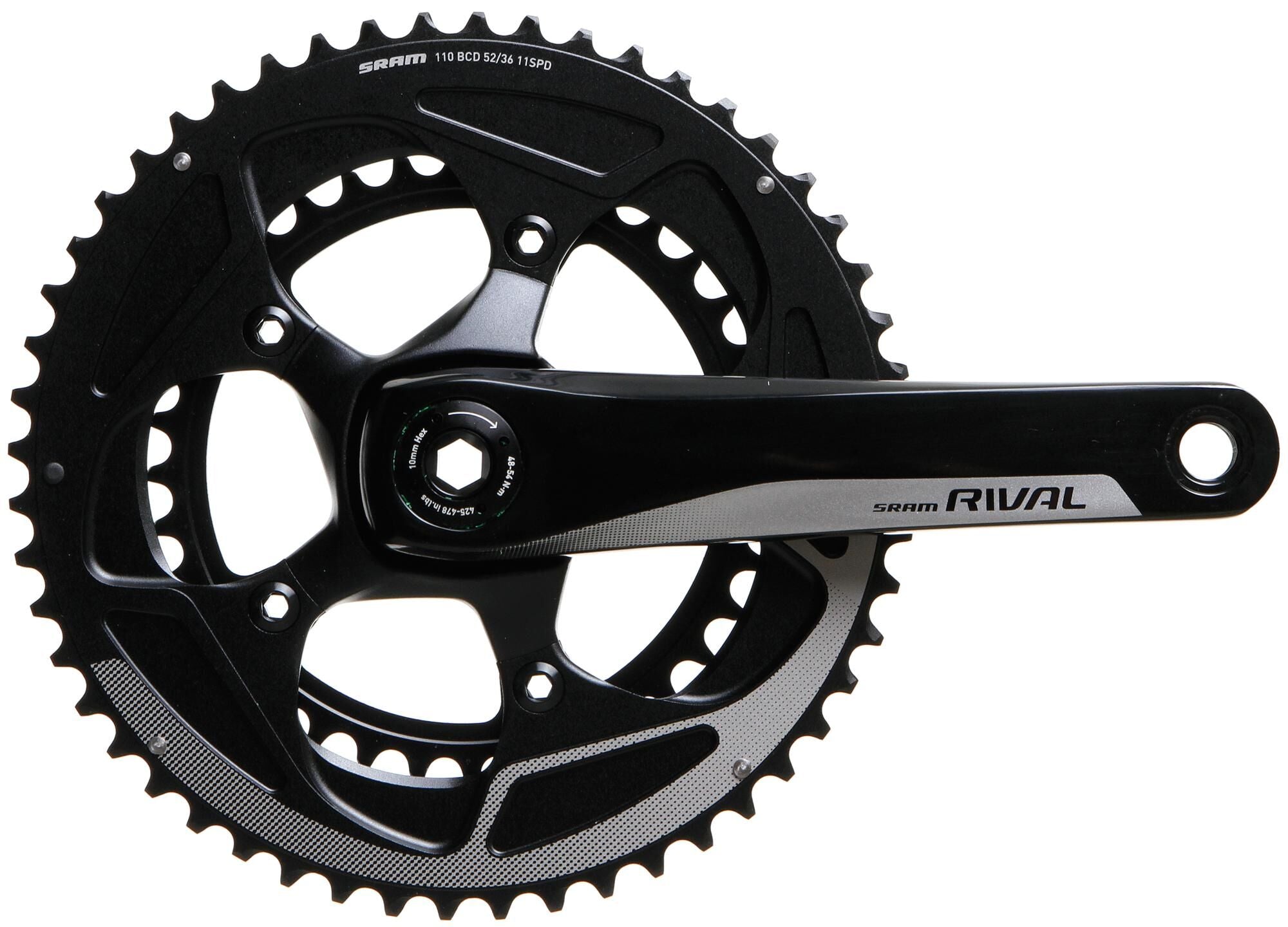 Sram crankstel rival 22 crankset rival 22 bb30 52 36t 172,5mm