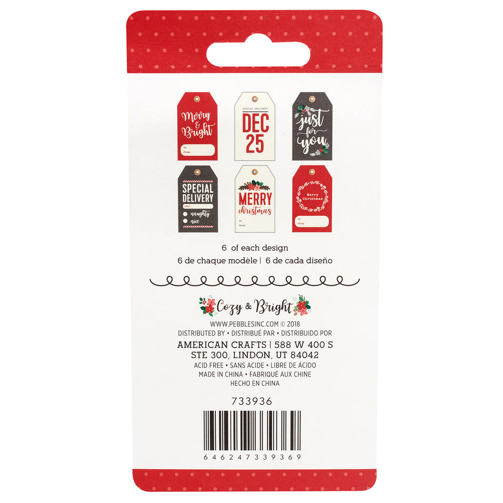 Pebbles • cozy bright tag pad x36